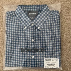 Bonobos Men's Standard Fit Long Sleeve Button Down Shirt, M